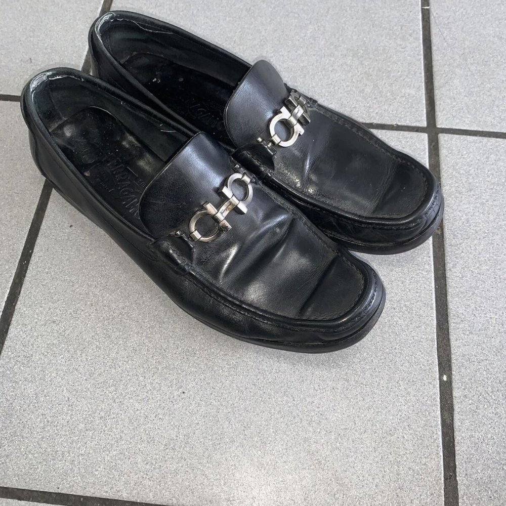 vintage mens ferragamo loafers